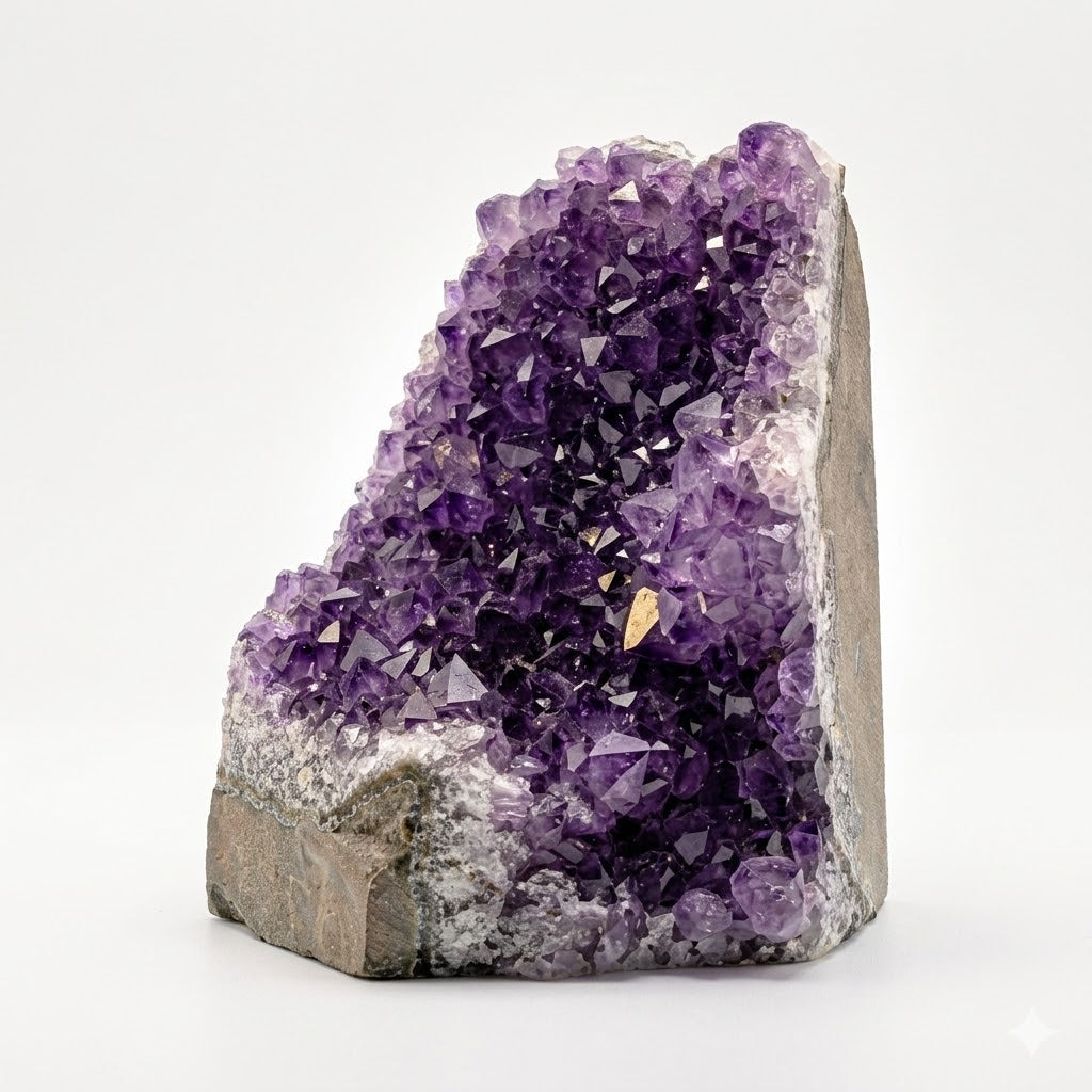 Natural Raw Amethyst Cluster | Calming Space Energy & Feng Shui Healing Decor for Mindfulness Room