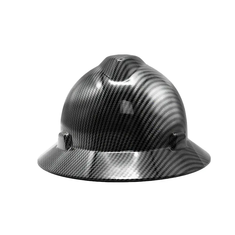 Unisex Handcrafted Carbon Fiber Safety Work Helmet, OSHA Certified