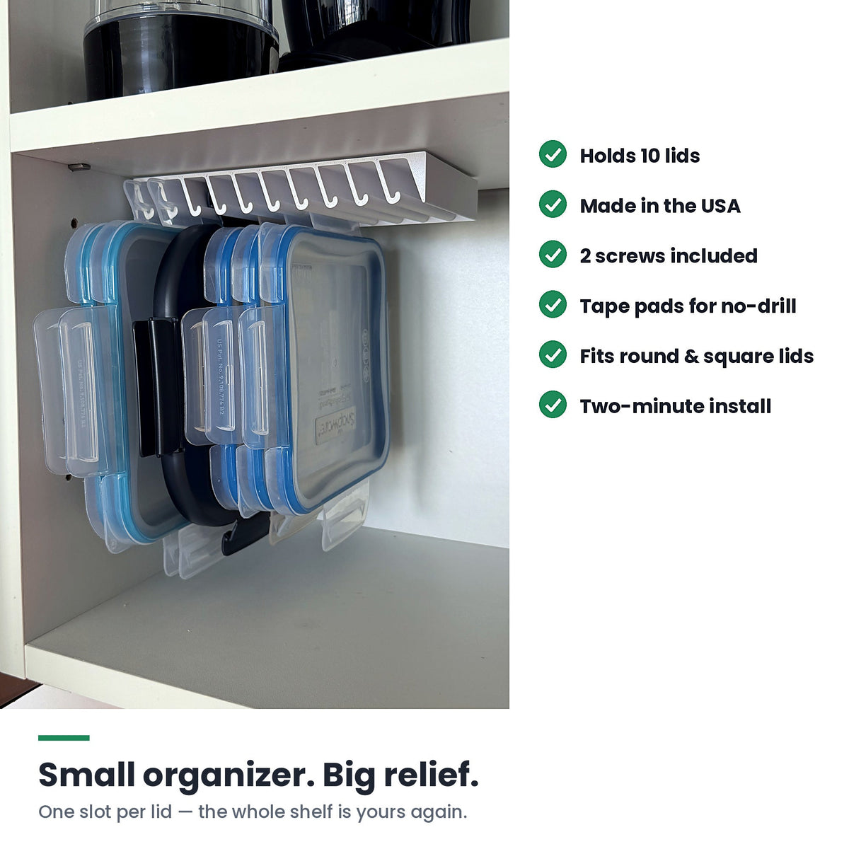 10-Slot Lid Organizer