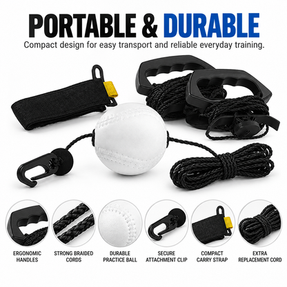 Portable Baseball & Softball Rope Batting Trainer