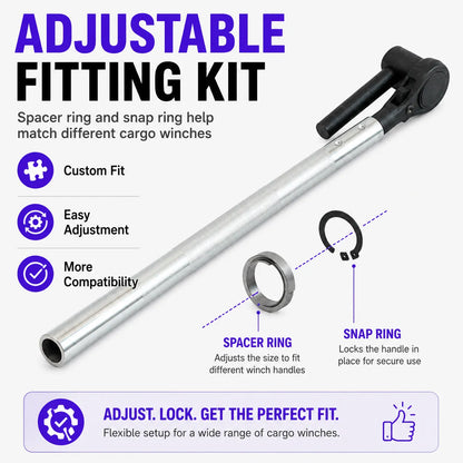 Ratchet Cargo Winch Tensioner Wrench | Heavy-Duty Truck Strap Tool
