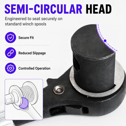 Ratchet Cargo Winch Tensioner Wrench | Heavy-Duty Truck Strap Tool