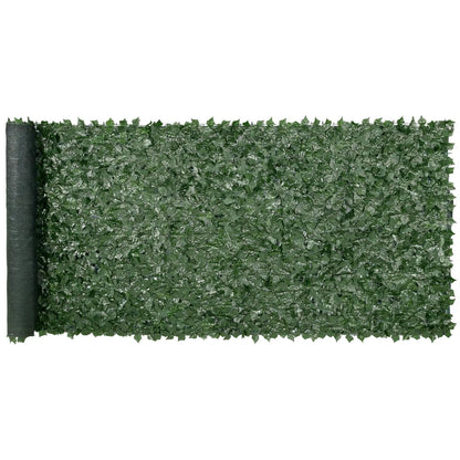 【FathersDayGift】VEVOR Ivy Privacy Fence, 59 x 158in Artificial Green Wall Screen, Greenery Ivy Fence w/ Mesh Cloth Backing and Strengthened Joint, Faux Hedges Vine Leaf Decoration for Outdoor Garden, Yard, Balcony