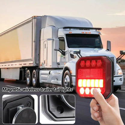 Wireless Magnetic Trailer Lights – Rechargeable LED Tail Light Kit for Truck, Trailers, Boats, Tractors & Bike Racks #fathersdaygift