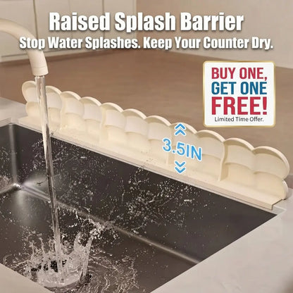 Silicone Sink Splash Guard for Kitchen & Bathroom Sink Edge