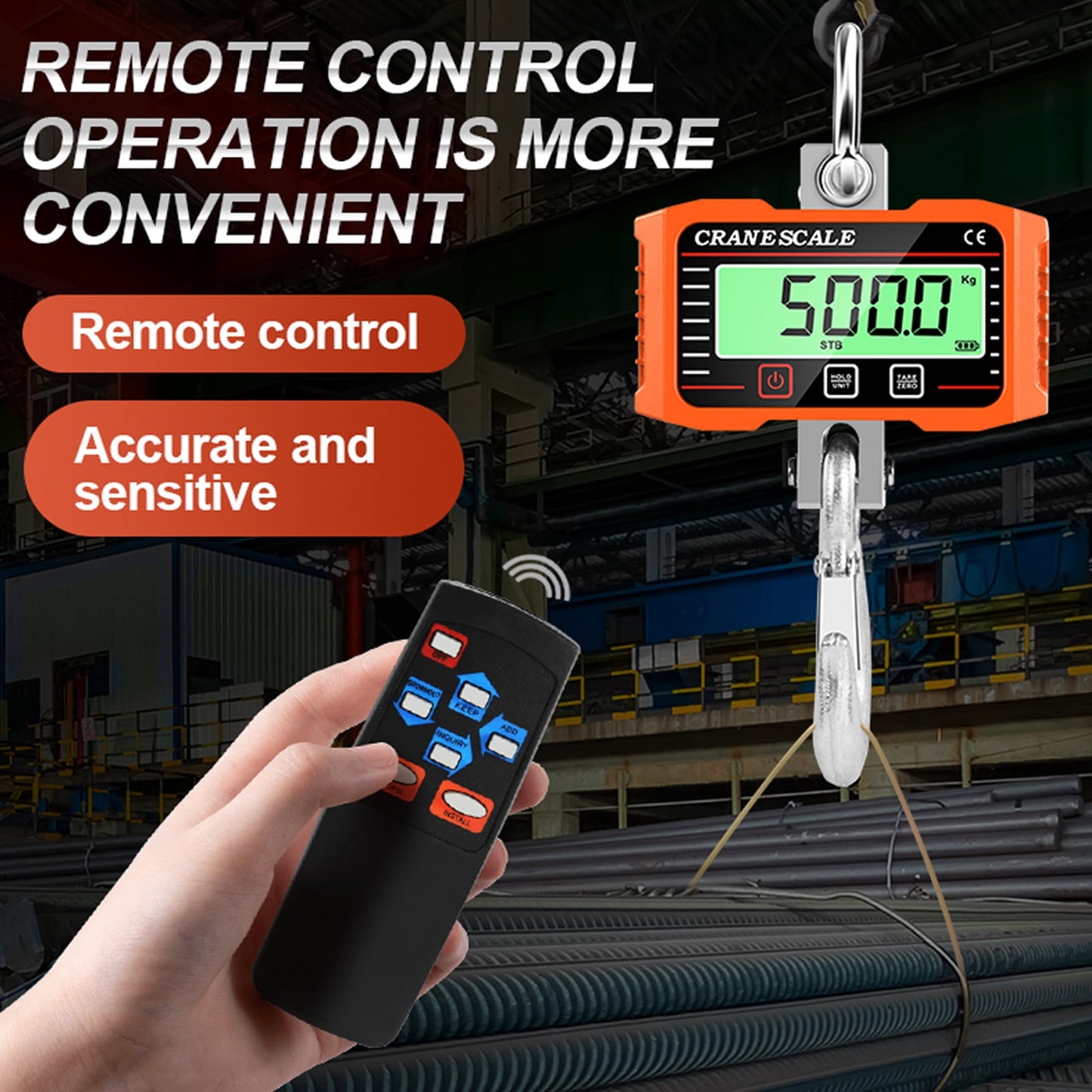 Digital Crane Scale for Construction, Factory, Farm, Hunting
