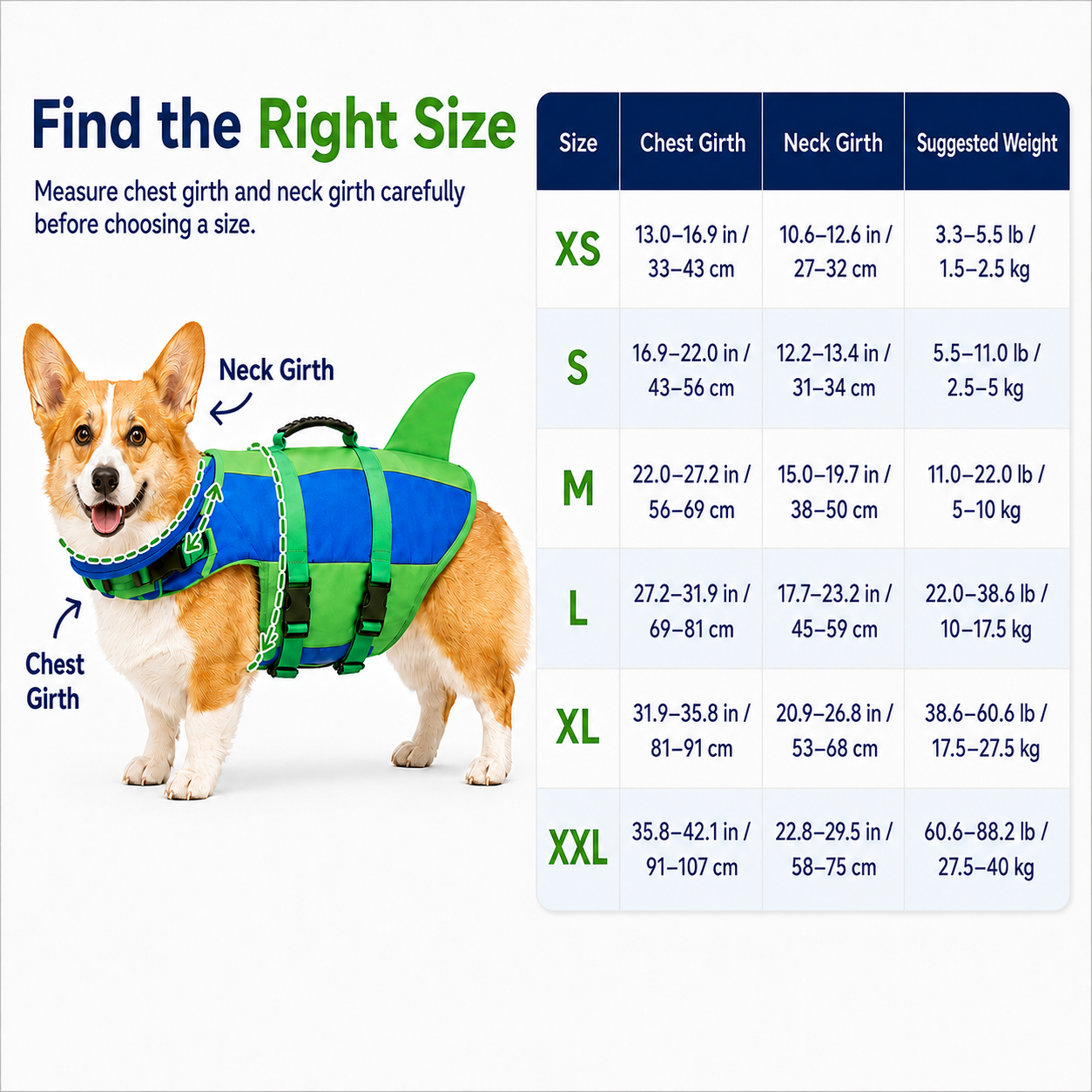 Dog Life Jacket with Chin Float