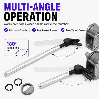 Ratchet Cargo Winch Tensioner Wrench | Heavy-Duty Truck Strap Tool