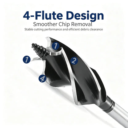 8‑Pack High‑Carbon‑Steel Wood‑Boring Tool Kit
