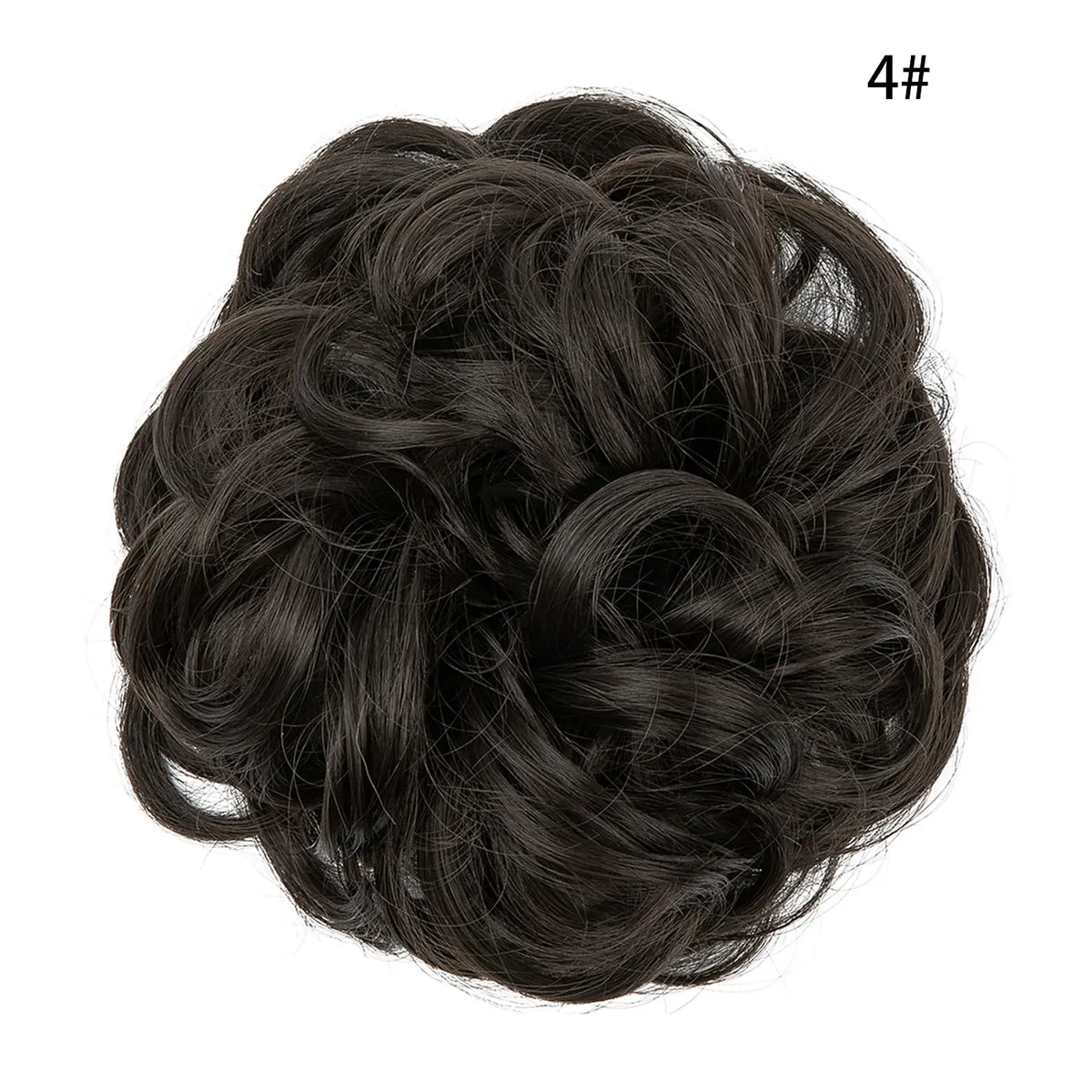 Curly Hairpiece Bun