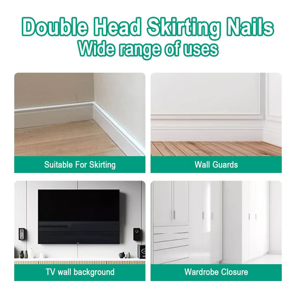 Double Head Skirting Thread Seamless Nail
