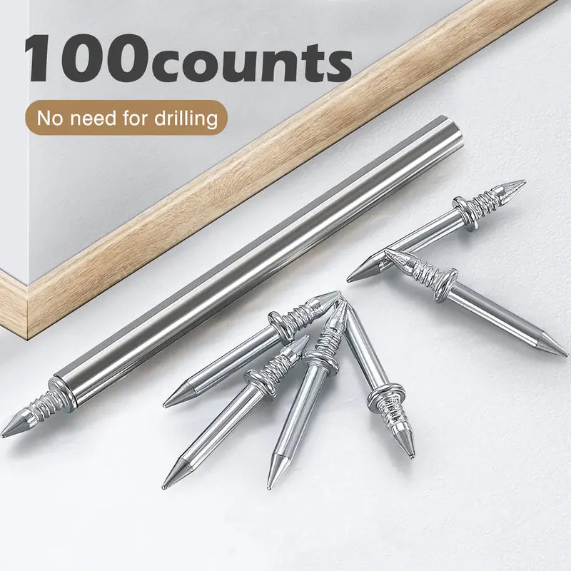 Double Head Skirting Thread Seamless Nail