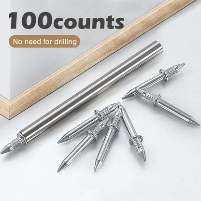 Double Head Skirting Thread Seamless Nail