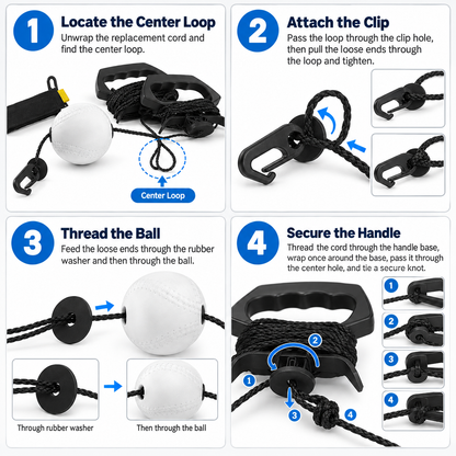 Portable Baseball & Softball Rope Batting Trainer