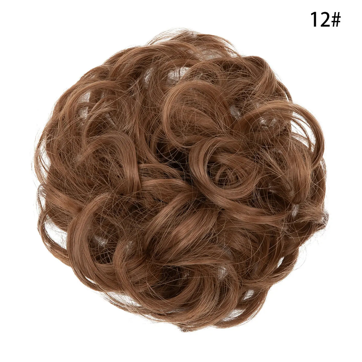 Curly Hairpiece Bun