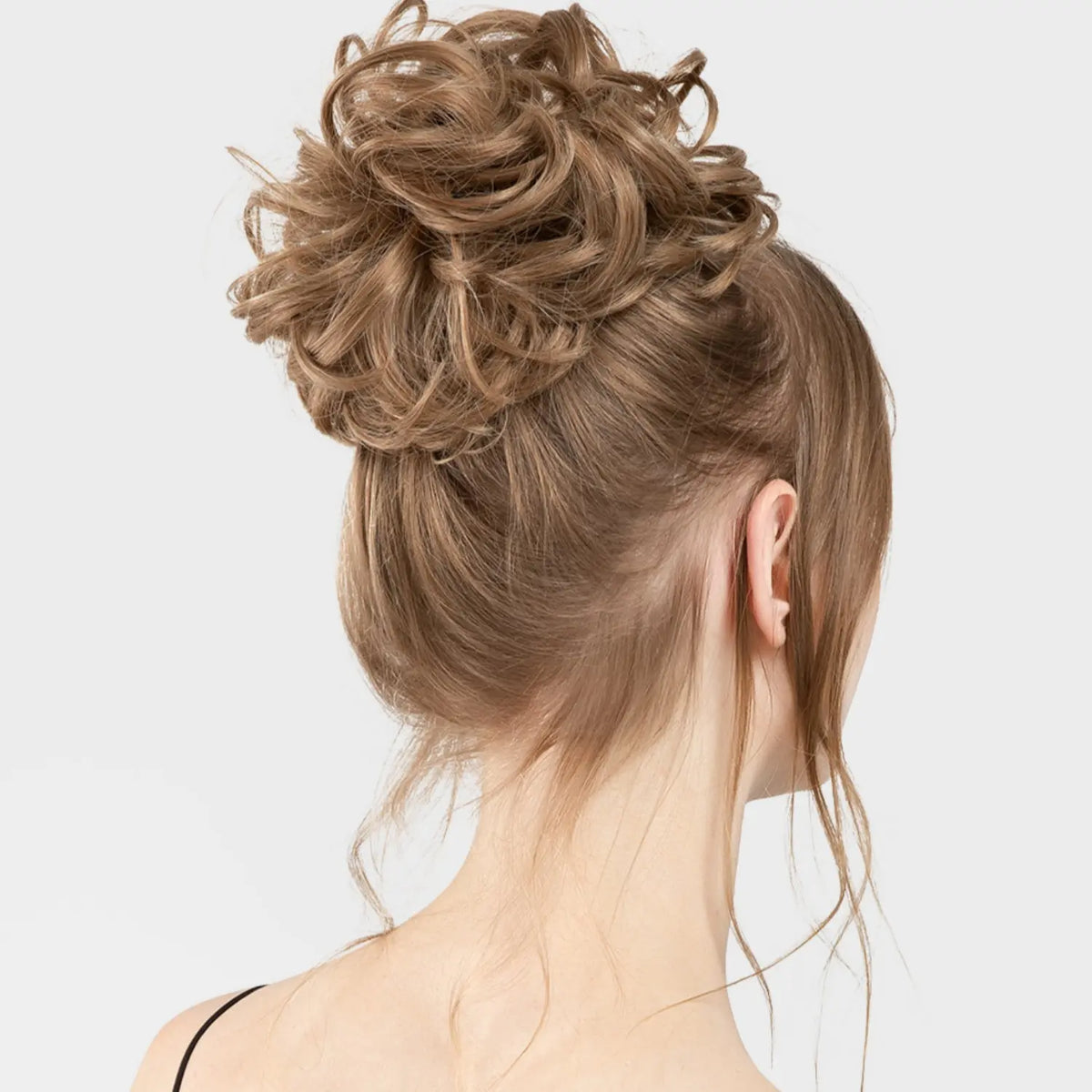Curly Hairpiece Bun