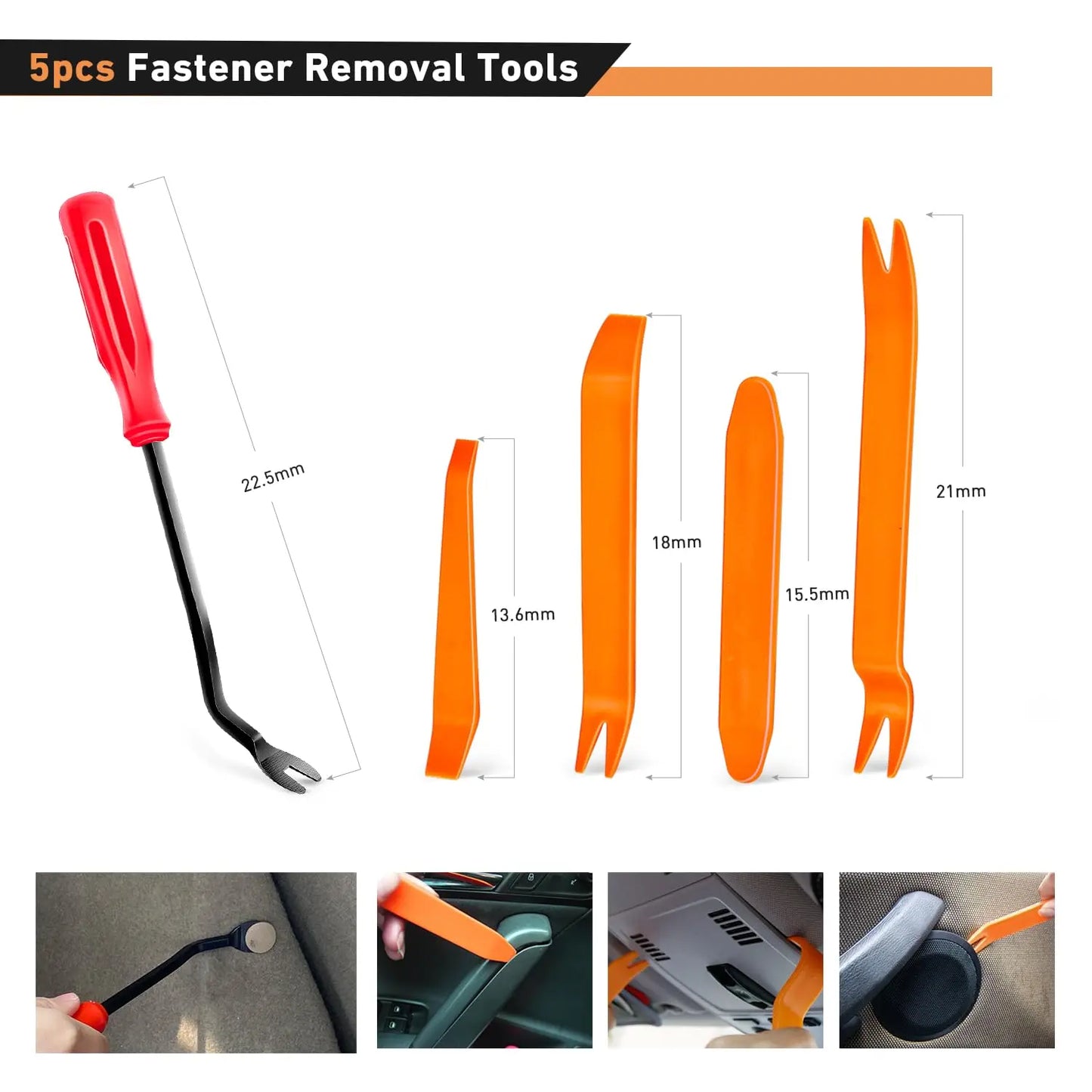 975Pcs Car Push Retainer Clips Kit with Remover