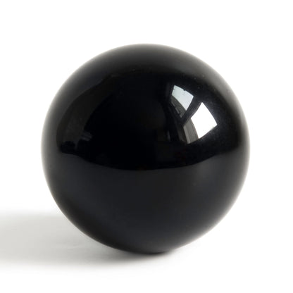Natural Black Obsidian Crystal Ball for Scrying, Feng Shui & Energy Protection