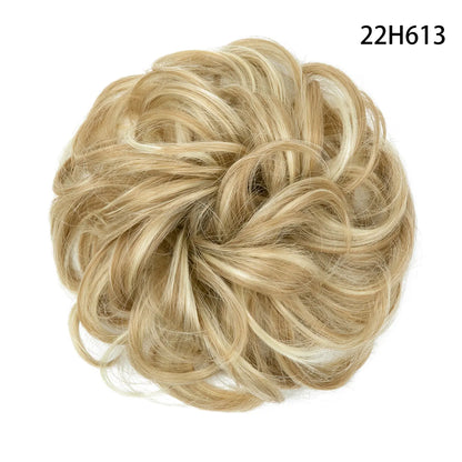 Curly Hairpiece Bun