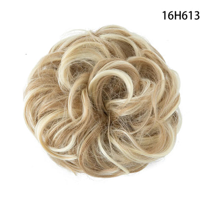 Curly Hairpiece Bun