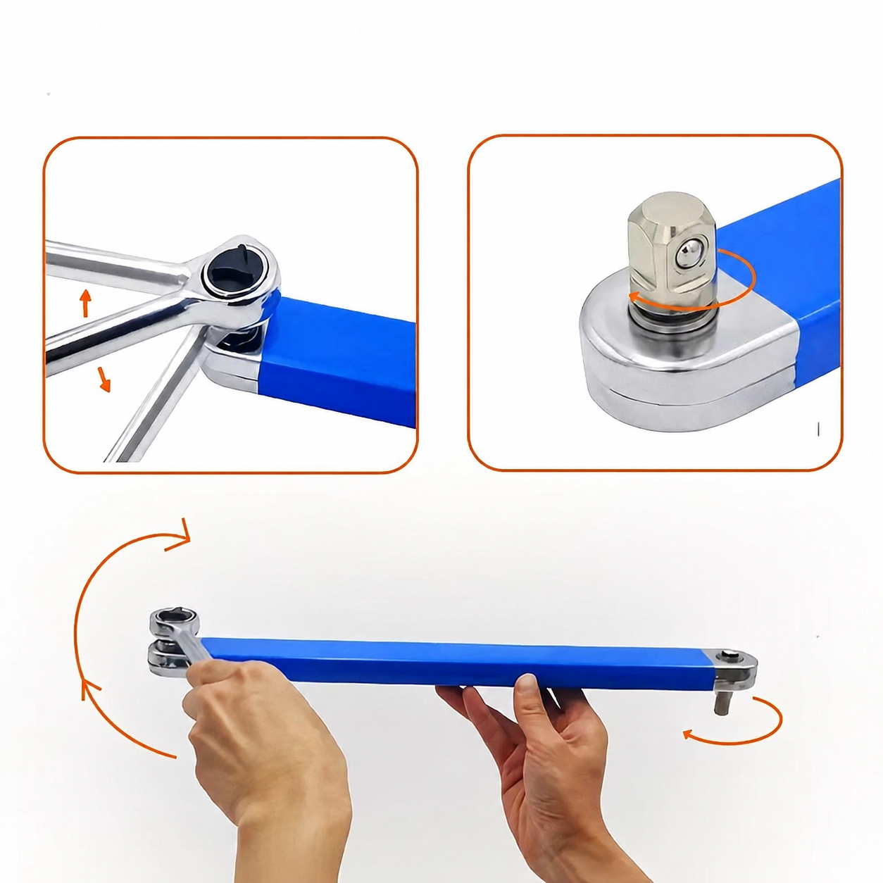 Offset Extension Wrench, Impact Ready Wrench Extender