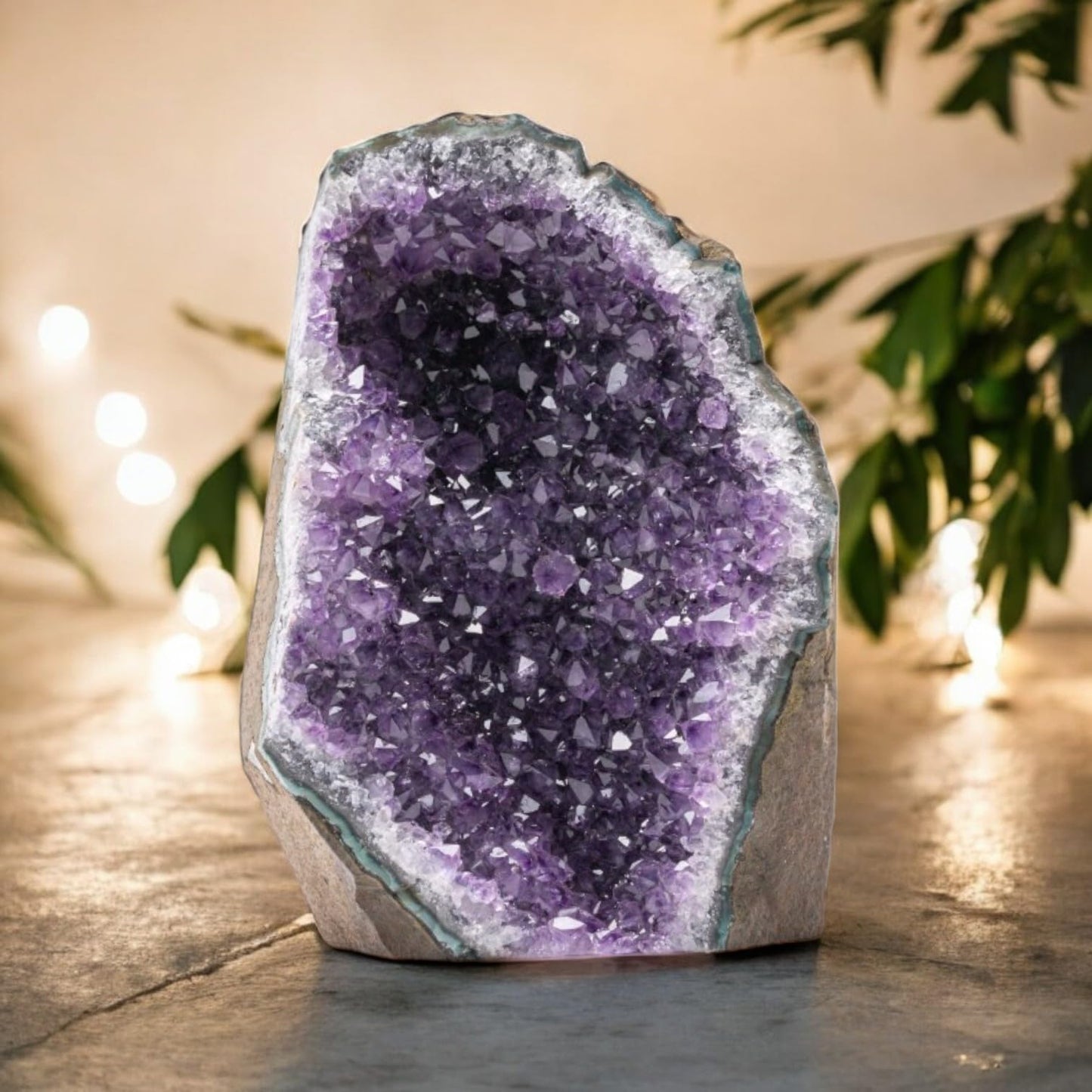 Natural Raw Amethyst Cluster | Calming Space Energy & Feng Shui Healing Decor for Mindfulness Room