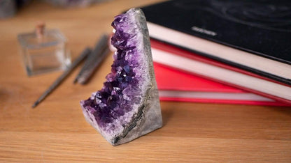 Natural Raw Amethyst Cluster | Calming Space Energy & Feng Shui Healing Decor for Mindfulness Room