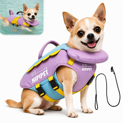 Dog Life Jacket with Chin Float
