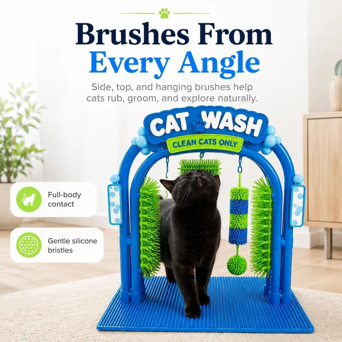 2027 New Cat Wash Grooming Station, Cat Car Wash Scratcher，1PCS