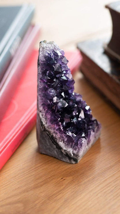 Natural Raw Amethyst Cluster | Calming Space Energy & Feng Shui Healing Decor for Mindfulness Room