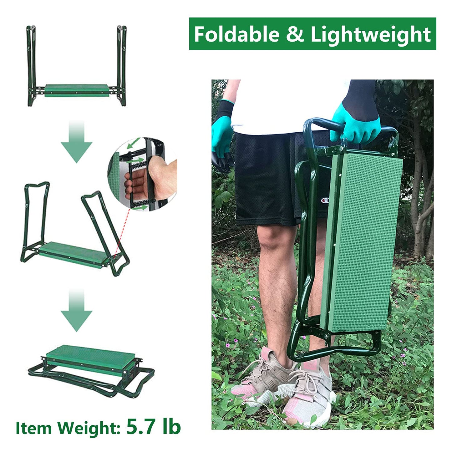 BESTHLS Garden Kneeler and Seat
