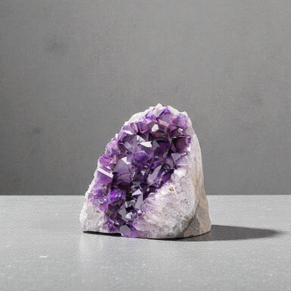 Natural Raw Amethyst Cluster | Calming Space Energy & Feng Shui Healing Decor for Mindfulness Room