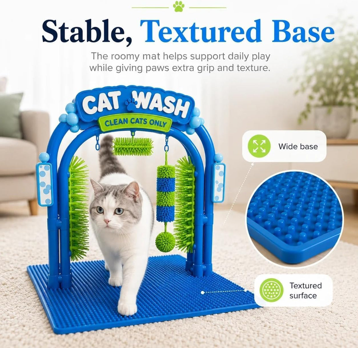 2027 New Cat Wash Grooming Station, Cat Car Wash Scratcher，1PCS
