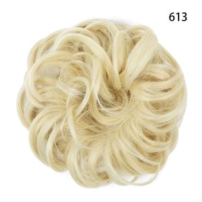 Curly Hairpiece Bun