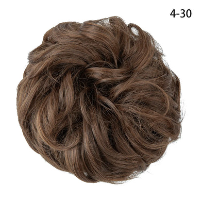 Curly Hairpiece Bun