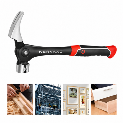 KERVAXO MagClaw Hammer | Magnetic Nail Holder & Adjustable Claw