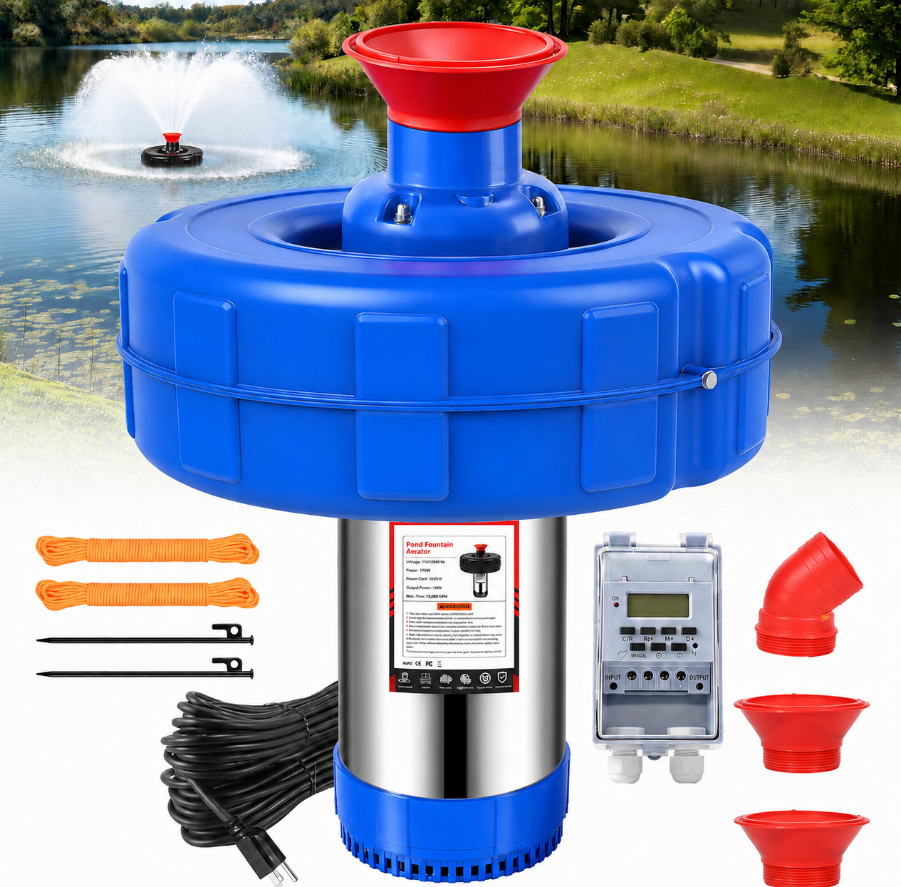 Pond Fountain Aerator