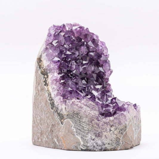Natural Raw Amethyst Cluster | Calming Space Energy & Feng Shui Healing Decor for Mindfulness Room