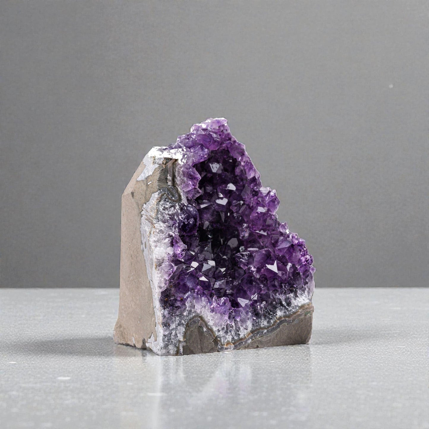 Natural Raw Amethyst Cluster | Calming Space Energy & Feng Shui Healing Decor for Mindfulness Room