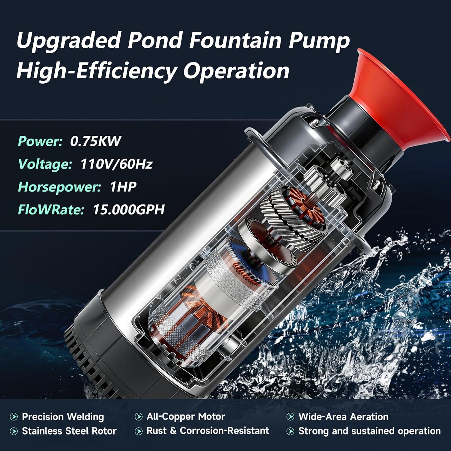 Pond Fountain Aerator