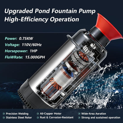 Pond Fountain Aerator