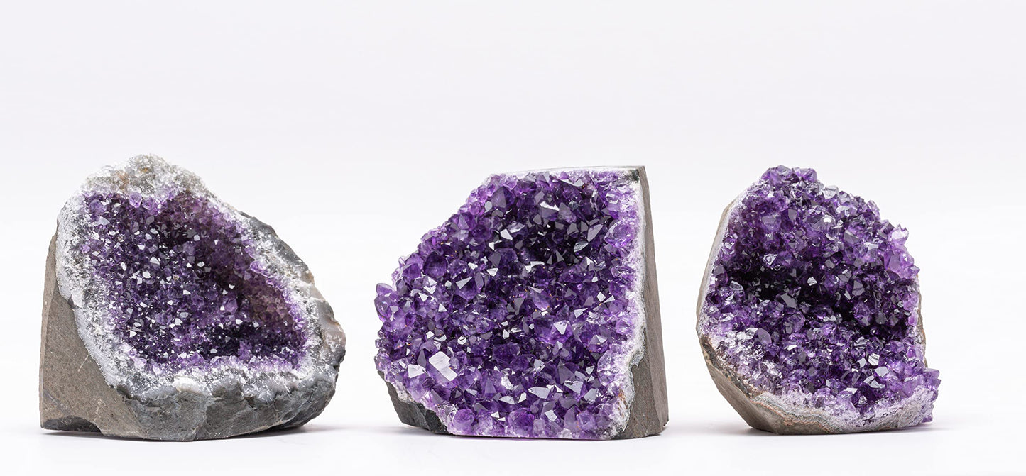 Natural Raw Amethyst Cluster | Calming Space Energy & Feng Shui Healing Decor for Mindfulness Room