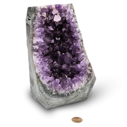 Natural Raw Amethyst Cluster | Calming Space Energy & Feng Shui Healing Decor for Mindfulness Room