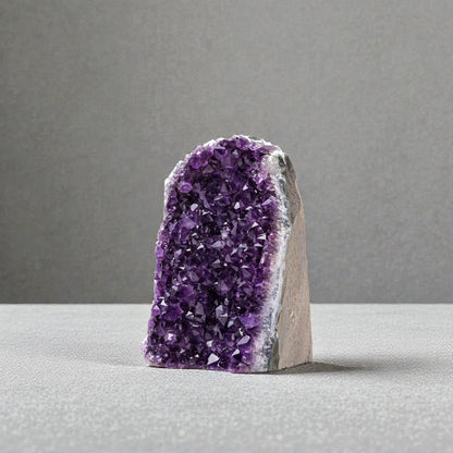 Natural Raw Amethyst Cluster | Calming Space Energy & Feng Shui Healing Decor for Mindfulness Room