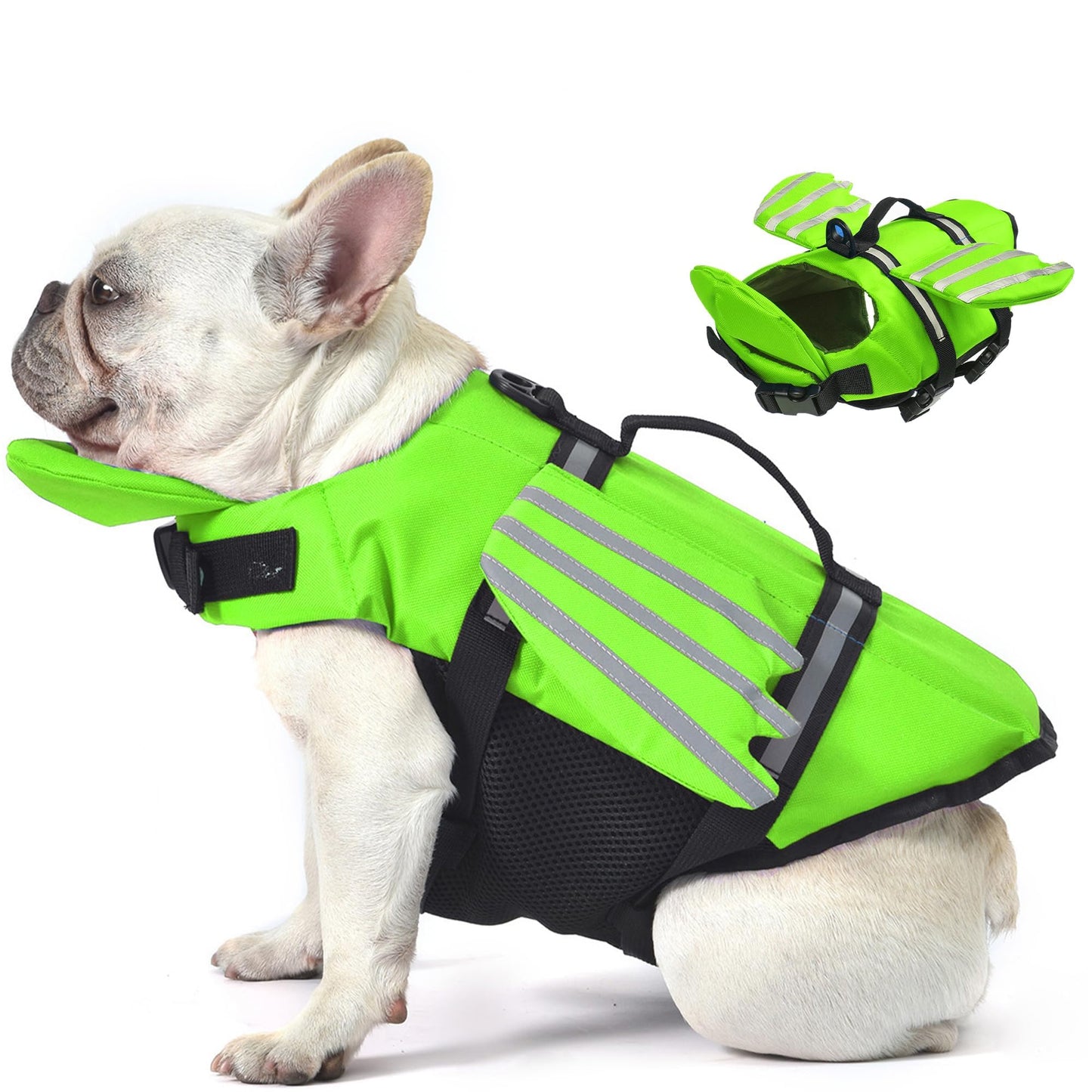 Dog Life Jacket with Chin Float and Handle
