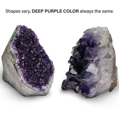 Natural Raw Amethyst Cluster | Calming Space Energy & Feng Shui Healing Decor for Mindfulness Room