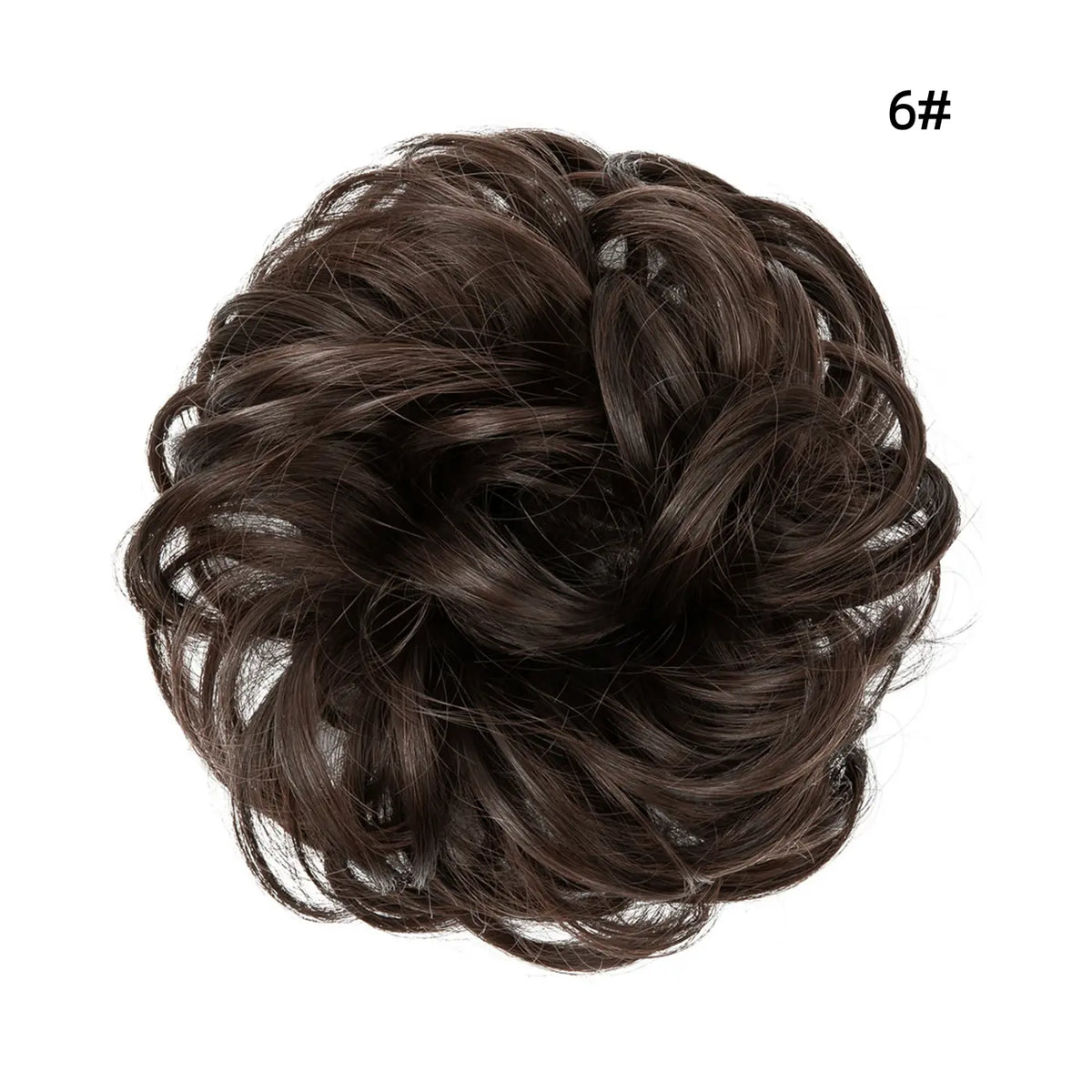 Curly Hairpiece Bun