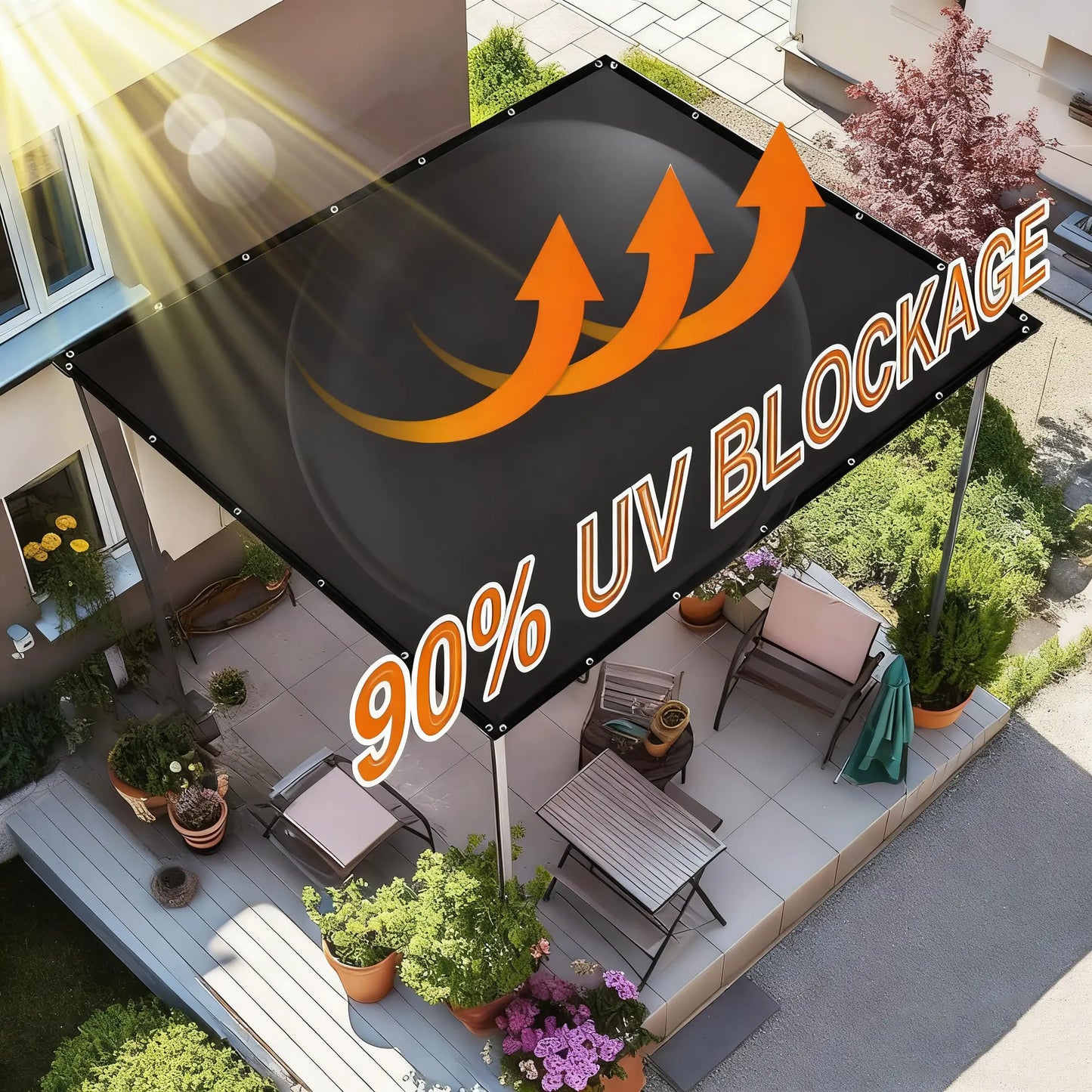 90% Blackout Cloth Mesh Shade Net