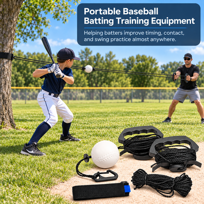 Portable Baseball & Softball Rope Batting Trainer