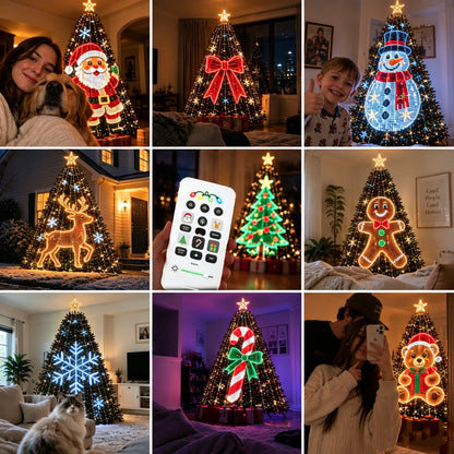 🎄 Light up your Christmas tree with dynamic holiday magic! 🎅 Smart DIY LED Christmas tree string lights